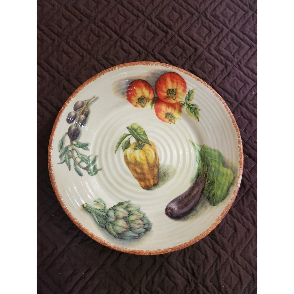 Williams Sonoma Jardin Potager 14.5" Pasta Serving‎ Bowl Vegetable One Chip